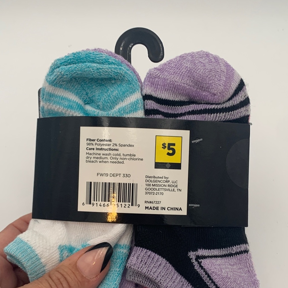 Girls' Athletic Low-Cut Socks - 6 Pack X 3 = 18 pairs - Picture 10 of 13